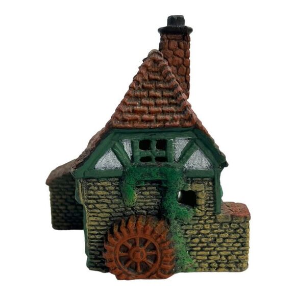 Village Hand Painted Cottage Porcelain Mill Shop 3.25”x2.5”x3” For Village - Picture 3 of 8